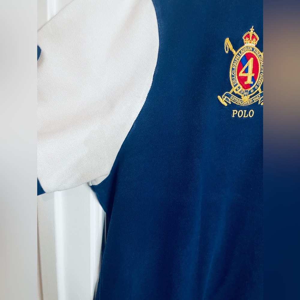 Polo by Ralph Lauren Blue Polo Shirt with Embroidered Logo - Picture 5 of 15